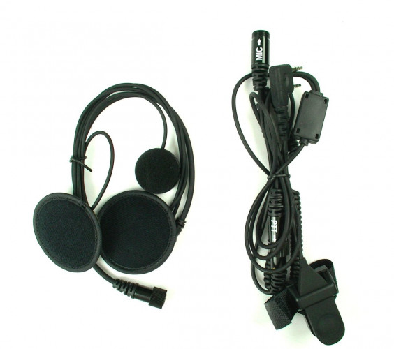 Micro avec écouteurs plats casque intégral CRT EARCOM HS-2000-PRO