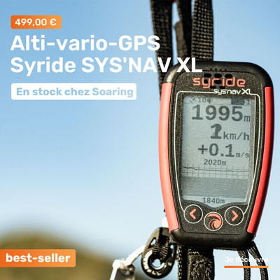 Alti-vario-GPS parapente Syride Sys'Nav XL