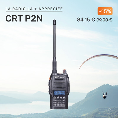 la meilleure radio parapente CRT P2N