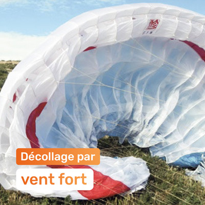 Décollage par vent fort